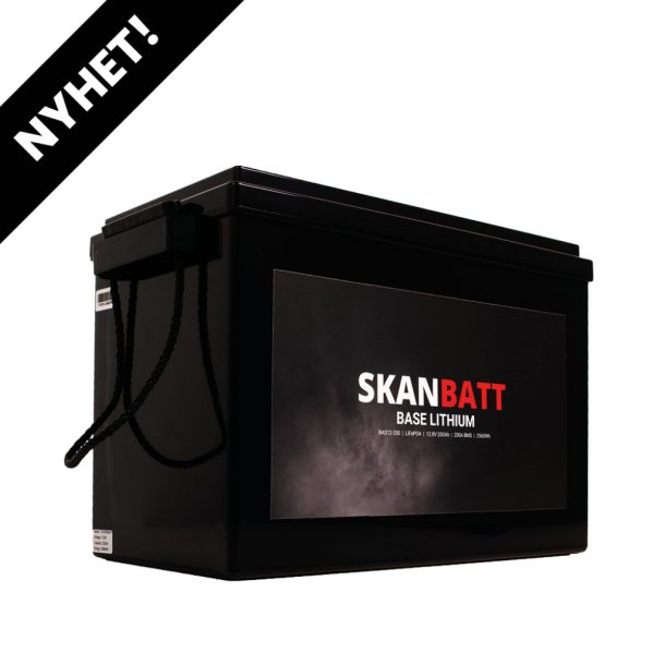 SKANBATT Base Lithium - 12V 200Ah 200A BMS