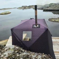 Lauvset saunatelt med ovn