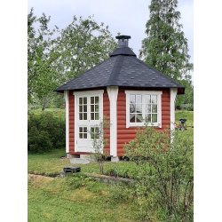 Lysthus C 10 kvm, 200 cm veggh�yde, med grill