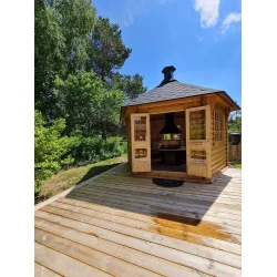 Lysthus C 10 kvm, 200 cm veggh�yde, med grill