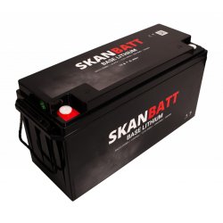 SKANBATT Base Lithium - 12V 200Ah 200A BMS - 485x170x240mm - Bluetooth - Heat - 3 �rs garanti