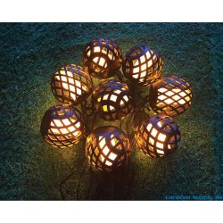 Lysslynge med "flammekuler", LED