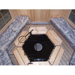 Komfort 7kvm. Med Grill, Pipe, Gulv, Benker