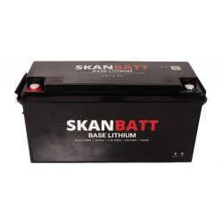 SKANBATT Base Lithium - 12V 200Ah 200A BMS - 485x170x240mm - Bluetooth - Heat - 3 �rs garanti