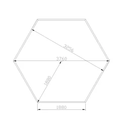 Grillstue Original 10 KVM. Med Grill, Pipe, Benker