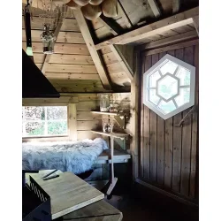 Grillstue Original 10 KVM. Med Grill, Pipe, Benker