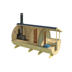 Badstu Lahti, 200 x 400 cm, 2 rom, inkl ovn