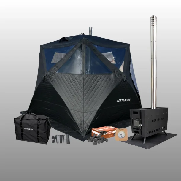 Lauvset saunatelt med ovn - GL�D