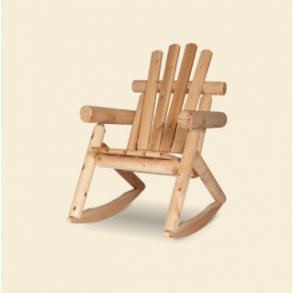 Log rocking chair