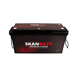 SKANBATT Premium Lithium - 12V 200Ah 200A BMS - 502x187x242mm - Bluetooth - Heat - 8 �rs garanti
