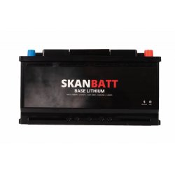 SKANBATT Base Lithium - 12V 100Ah 100A BMS - 355x175x190mm - Bluetooth - Heat - 3 �rs garanti