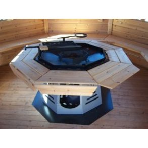Grill Standard, 8-kant med bord og 2 grillrister